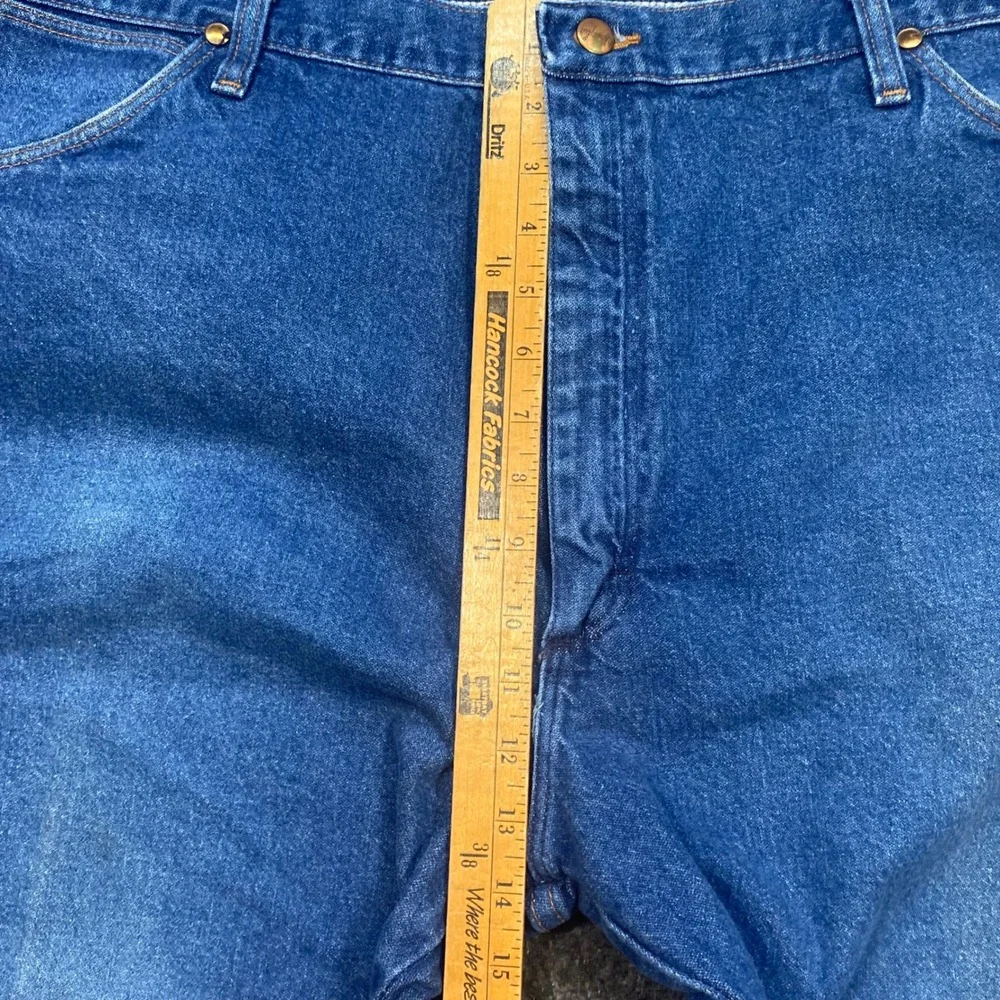 Wrangler Western Mens 42x30 Vintage Made in USA Cowboy Cut Blue Jeans 13MWZPW‎